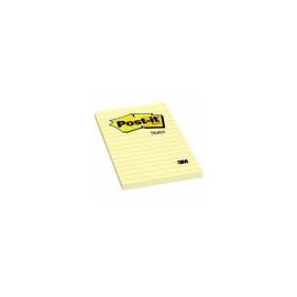 NOTAS 3M POST IT 660 4X6 RAYADO COLOR AMARILLO 100 HOJAS C 24