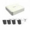 KIT IP HILOOK KIP4MP 4B 4 MEGAPIXEL   NVR DE 4 CANALES   4 CAMARAS IP BALA