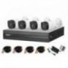 DAHUA KITXVR1B04-I1MP-2.8 - KIT DE 4 CANALES DE 1 MEGAPIXEL  4 CáMARAS B1A11 CON LENTE DE 2.8MM  93 GRADOS DE APERTURA