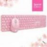 COMBO TECLADO MULTIMEDIA Y RATÓN USB   EDICIÓN ESPECIAL  PINK  (6001196), BROBOTIX