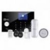 KIT DE ALARMA INTEGRAL SMARTHOME MIRATI WIFI PANEL TACTIL PANTALLA A COLOR TAMPER SWITCH INCLUYE SIRENA, SENSOR DE MOVI
